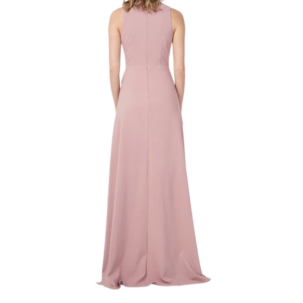 Kay Unger Jumpsuit Cassandra sleeveless walk thru pink size 4 DEFECT - Picture 8 of 8
